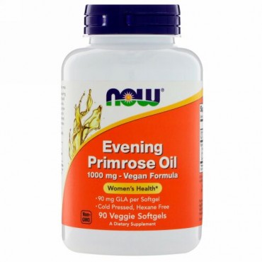 Now Foods, イブニングプリムローズオイル、1,000mg、植物性ソフトジェル90粒