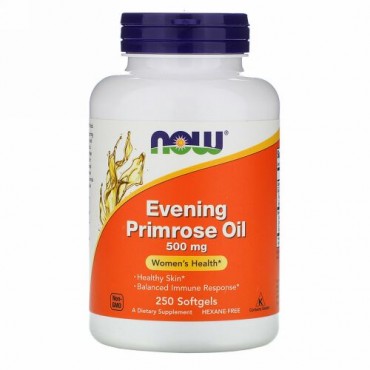Now Foods, 月見草オイル, 500 mg, 250ソフトゼリー