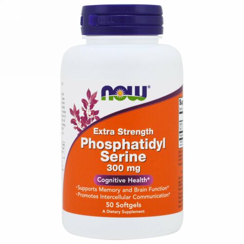 Now Foods, 強力ホスファチジルセリン、300 mg、50ソフトジェル