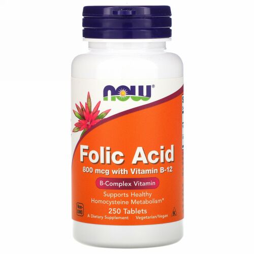 Now Foods, 葉酸、800mcg、250粒