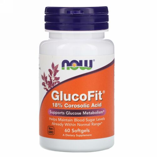 Now Foods, GlucoFit、60ソフトジェル