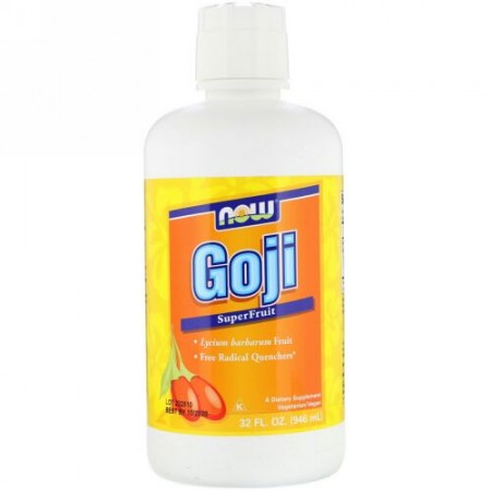 Now Foods, ゴジ、スーパーフルーツジュース、32 fl oz (946 ml)