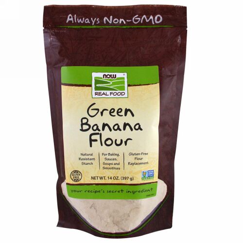 Now Foods, グリーンバナナ小麦粉、14 oz (397 g) (Discontinued Item)