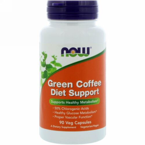 Now Foods, グリーンコーヒー ダイエットサポート, 90 ベジカプセル (Discontinued Item)