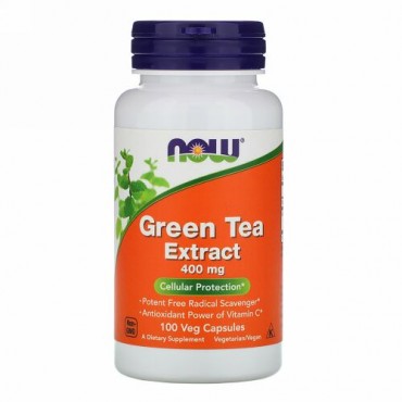 Now Foods, Green Tea Extract, 400 mg, 100 Veg Capsules