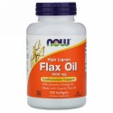 Now Foods, High Lignan フラックスオイル、1000 mg、ソフトジェル 120 粒