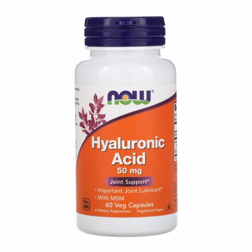 Now Foods, ヒアルロン酸、50mg、ベジカプセル60粒