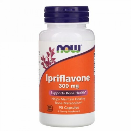 Now Foods, イプリフラボン, 300 mg, 90カプセル
