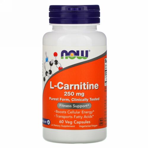 Now Foods, L-カルニチン酒石酸塩 カルニピュア 250 mg, 60カプセル
