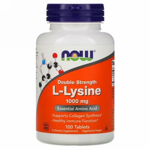 Now Foods, L-リジン、1,000 mg、100錠