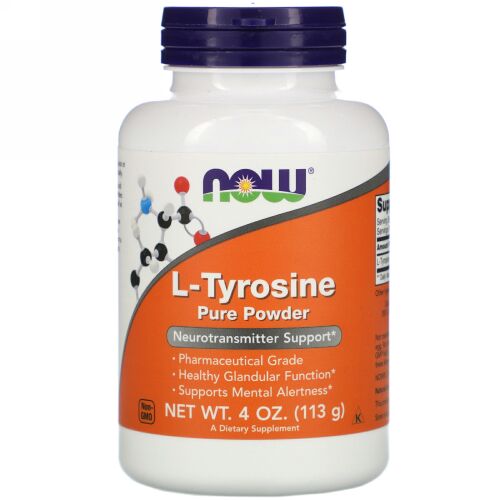 Now Foods, L-チロシン ピュアパウダー、113g（4オンス）