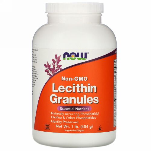 Now Foods, レシチン顆粒、非遺伝子組み換え、1 lb (454 g)