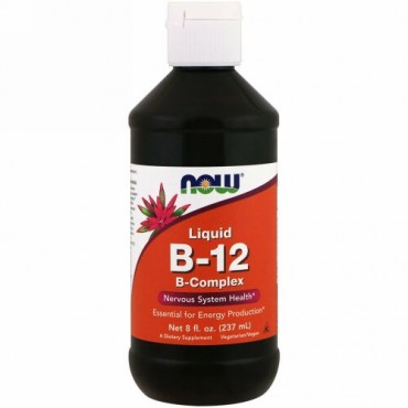 Now Foods, B-12、 液体、 B-コンプレックス、 8 fl oz (237 ml)