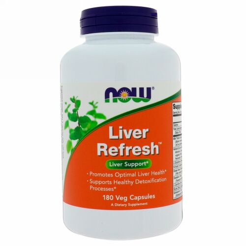 Now Foods, 肝臓リフレッシュ、植物性カプセル180錠