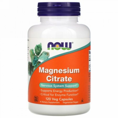 Now Foods, マグネシウムキレート、植物性カプセル 120粒