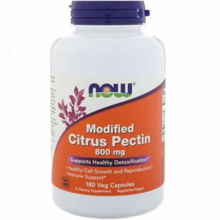 Now Foods, モディファイドシトラスペクチン、800 mg、180ベジカプセル