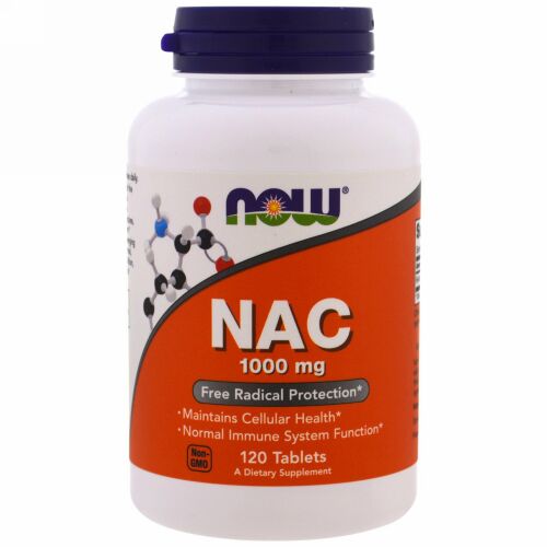 Now Foods, NAC, 1000 mg, 120錠