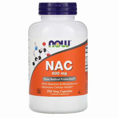 Now Foods, NAC、600 mg、植物性カプセル 250粒