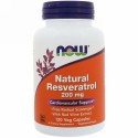 Now Foods, 天然レスベラトロール、200 mg、ベジタリアンカプセル120錠