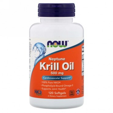 Now Foods, ネプチューンクリルオイル、500mg、ソフトジェル120粒