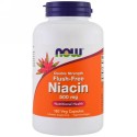 Now Foods, ナイアシン、赤くならない、成分2倍、500mg、ベジカプセル180粒