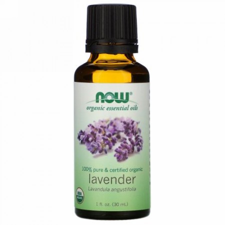 Now Foods, オーガニック・エッセンシャルオイル、ラベンダー、1液量オンス(30 ml)