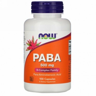 Now Foods, PABA、500 mg、100粒