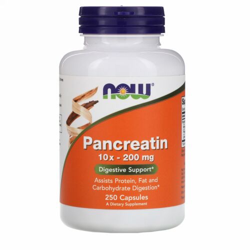 Now Foods, パンクレアチン、10X - 200 mg、250カプセル