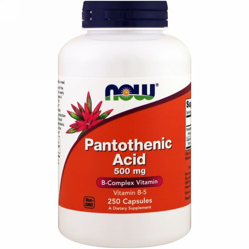 Now Foods, パントテン酸、500 mg、250粒 (Discontinued Item)