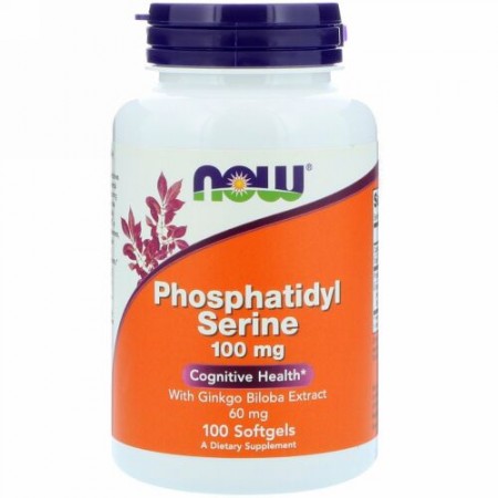 Now Foods, ホスファチジルセリン, 100 mg, ソフトジェル 100粒 (Discontinued Item)