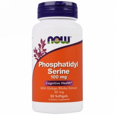 Now Foods, ホスファチジル・セリン 100 mg、50 ソフトジェル (Discontinued Item)