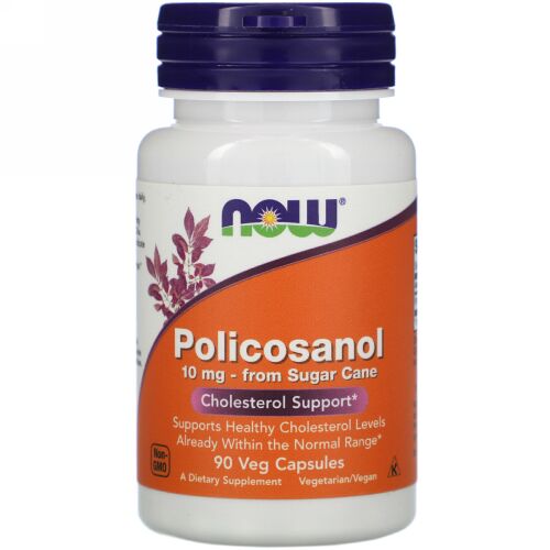 Now Foods, ポリコサノール、10mg、ベジカプセル90錠