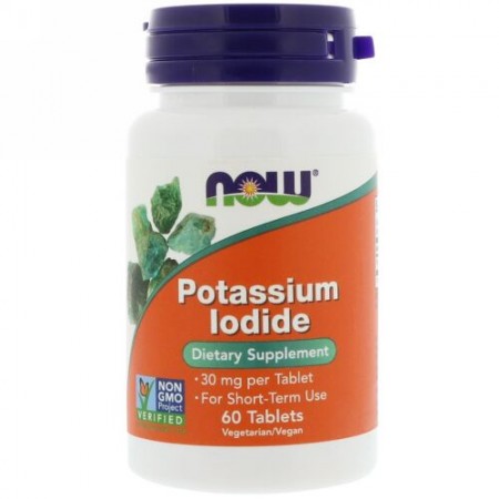Now Foods, ヨウ化カリウム、30 mg、60錠