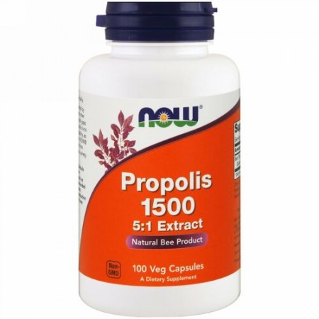 Now Foods, プロポリス1500、ベジカプセル100粒