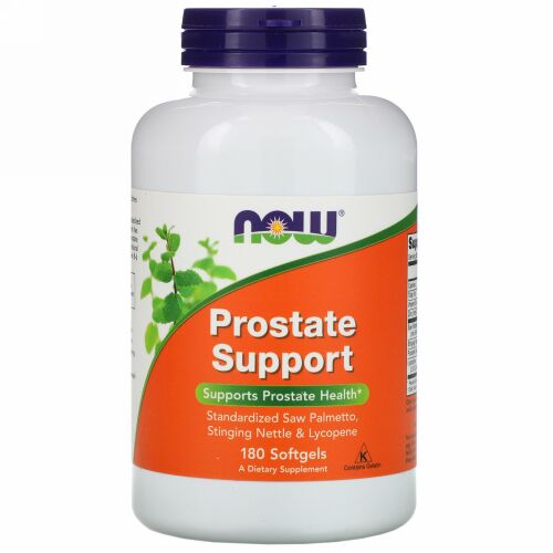 Now Foods, 前立腺サポート、ソフトジェル 180粒
