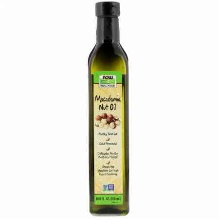 Now Foods, リアルフード、マカダミアナッツオイル、16.9 fl oz (500 ml) (Discontinued Item)