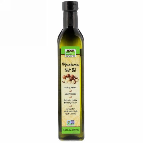 Now Foods, リアルフード、マカダミアナッツオイル、16.9 fl oz (500 ml) (Discontinued Item)