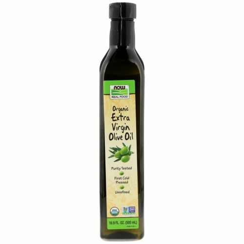 Now Foods, リアルフード、オーガニック・エクストラバージンオリーブオイル、16.9 fl oz (500 ml) (Discontinued Item)