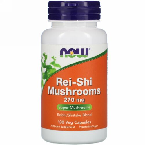 Now Foods, 霊芝マッシュルーム、270 mg、100ベジカプセル
