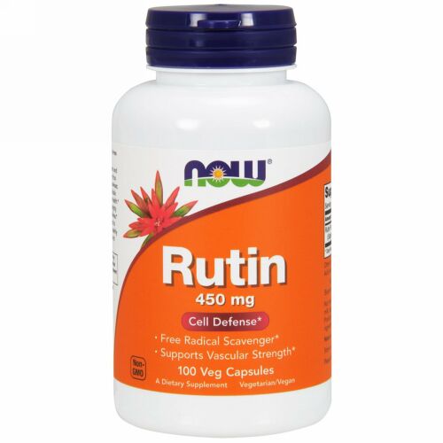Now Foods, ルチン、450mg、ベジカプセル100粒