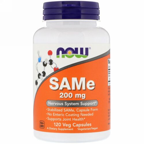 Now Foods, SAMe、200 mg、120ベジカプセル