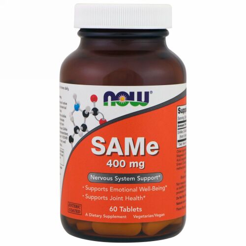 Now Foods, SAMe、400 mg、60錠