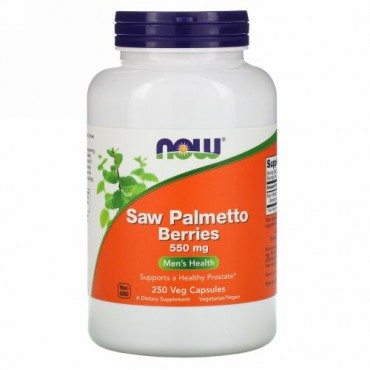 Now Foods, ソーパルメットベリー、550mg、ベジカプセル250粒