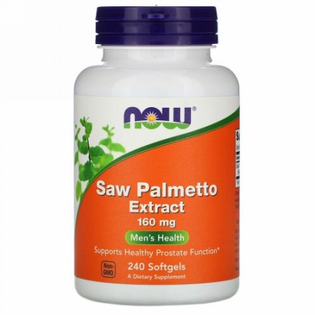 Now Foods, ソーパルメットエキス, 160 mg, 240 ソフトジェル