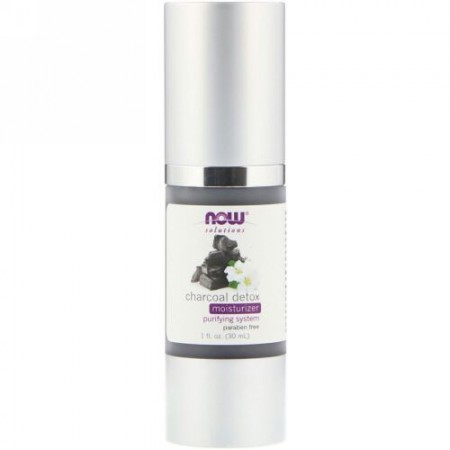 Now Foods, ソリューションズ、チャコールデトックス・モイスチャライザー、1液量オンス (30ml)