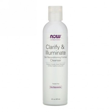 Now Foods, ソリューションズ、クラリファイ＆イルミネイト・クレンザー、8 液体オンス（237 ml）