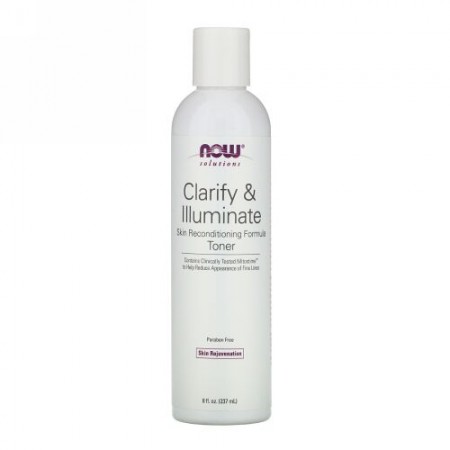 Now Foods, ソリューションズ、クラリファイ＆イルミネート化粧水、237ml（8液量オンス） (Discontinued Item)