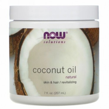 Now Foods, ソリューションズ、ココナッツオイル、 7液量オンス (207 ml)