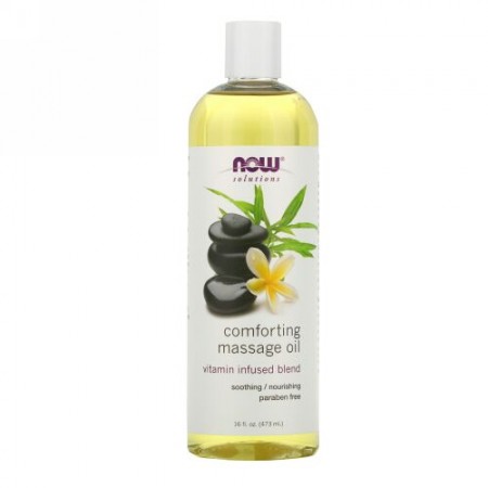 Now Foods, ソリューションズ, コンフォーティング マッサージ オイル, 16 fl oz (473 ml)