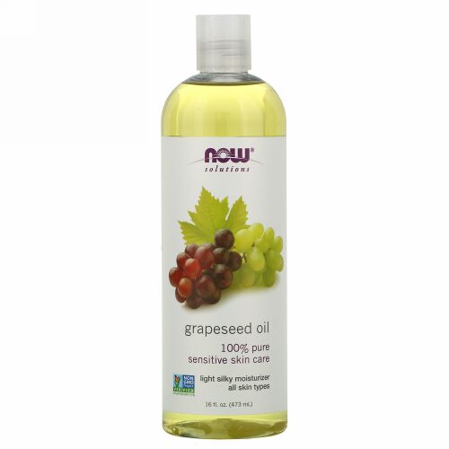Now Foods, ソリューション、グレープシードオイル、16液量オンス(473 ml)